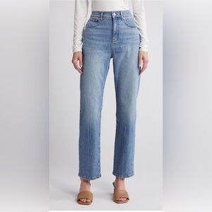 Madewell 90s Creased High Waist Straight Leg Jeans